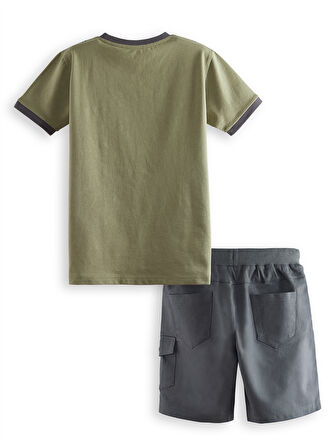 Explore Erkek Çocuk T-shirt Gabardin Şort Takım