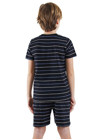 Yelken Erkek Çocuk Çizgili Pijama Takım