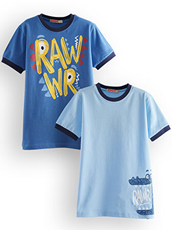 Rawr Erkek Çocuk 2'li T-shirt Takım