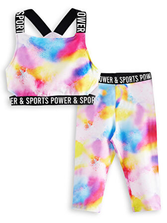 Batik Kız Çocuk Crop Top Spor Tayt Takım