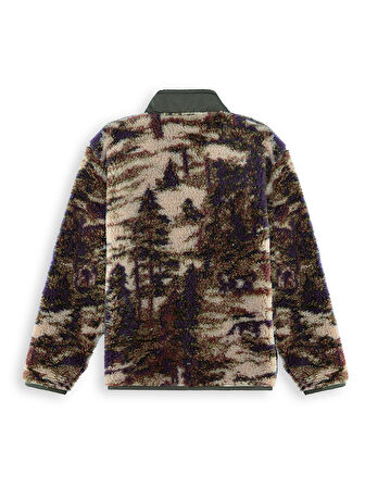 Haki Erkek Çocuk Peluş Mont