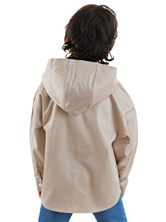 Dino Oversize Gabardin Erkek Çocuk Gömlek Ceket
