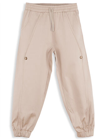 Erkek Çocuk Bej Gabardin Pantolon