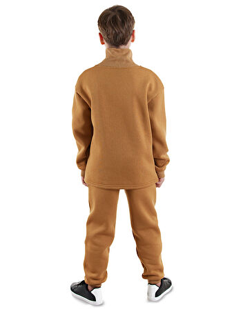 Stay Cool Oversize Erkek Çocuk Hardal Eşofman Takım