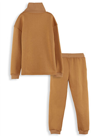 Stay Cool Oversize Erkek Çocuk Hardal Eşofman Takım