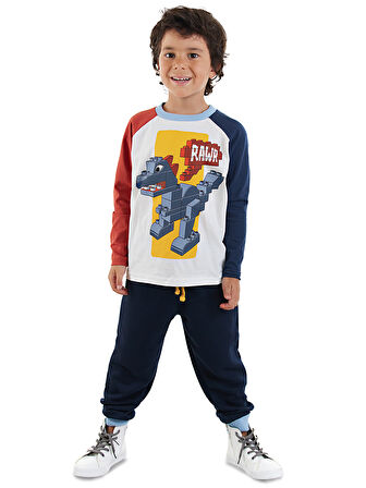 Bricks Dino Erkek Çocuk T-shirt Pantolon Takım