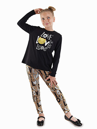 Love Kız Çocuk T-shirt Tayt Takım