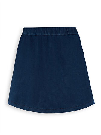 Kız Çocuk Midi Boy Denim Etek