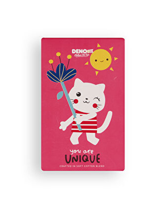 Renkli Kediler Kız Çocuk 3'lü Kutulu Çorap