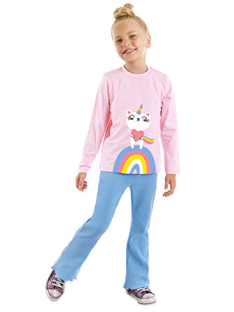 Catcorn Kız Çocuk T-shirt Pantolon Takım