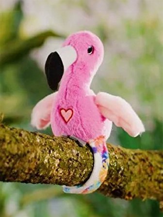 Slap Bant Sesli Hareket Eden Flamingo Kuş Oyuncak Bileklik