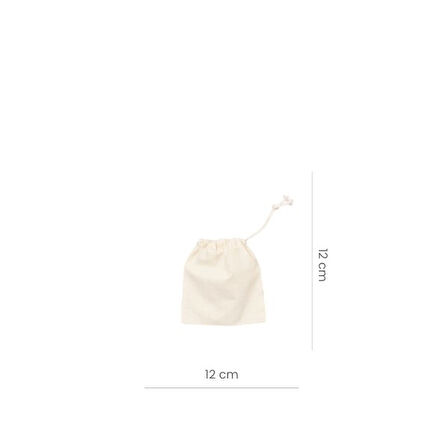 Baghashtag Minik Bez Kese (10 Adet) 12 cm x 12 cm 