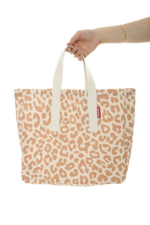 Baghashtag Soft Leopar Baskılı Bez Çanta