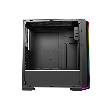 PowerBoost VK-G3906S USB 3.0 Siyah Rainbow RGB Fan Strip Kasa (PSU Yok)