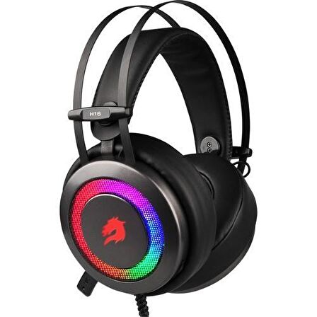 GameBooster H16 Storm Mikrofonlu Stereo RGB Gürültü Önleyicili Oyuncu Kulak Üstü Kablolu Kulaklık