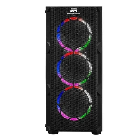 POWERBOOST VK-D501M ATX SINGLE RING RAINBOW FAN 80+ SİYAH 650W GAMING KASA