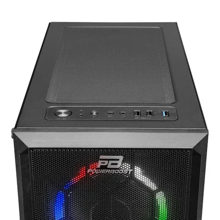 POWERBOOST VK-D501M ATX SINGLE RING RAINBOW FAN 80+ SİYAH 650W GAMING KASA