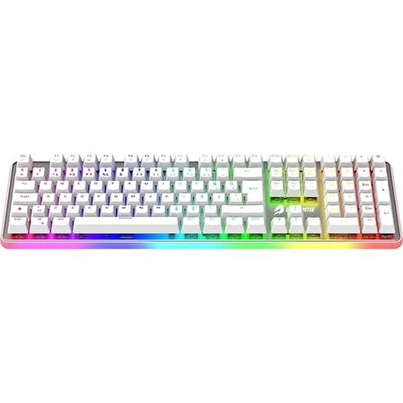 GameBooster G918 Fire Storm RGB Aydınlatmalı Kırmızı Sw. Mekanik Beyaz Oyun Klavyesi