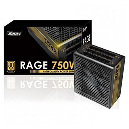 POWERBOOST RAGE BST-ATX750G 750w 80+ Gold 12 Cm Fan Full Modular Power Supply