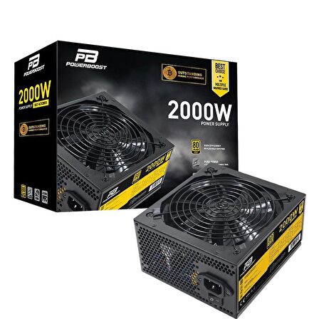 PowerBoost 2000W 80+ GOLD BST-ATX2000 MINING ATX POWER SUPPLY 