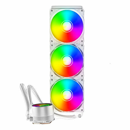 PowerBoost Deep 360 ARGB 360mm AM5/1700P Beyaz İşlemci Sıvı Soğutucu