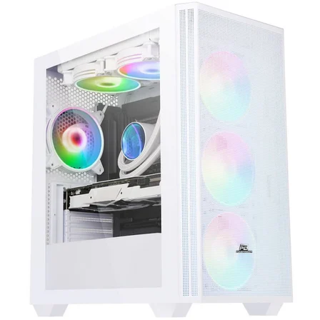 POWERBOOST PB-P2252BW ATX RING ARGB FAN BEYAZ (PSU YOK) GAMING KASA