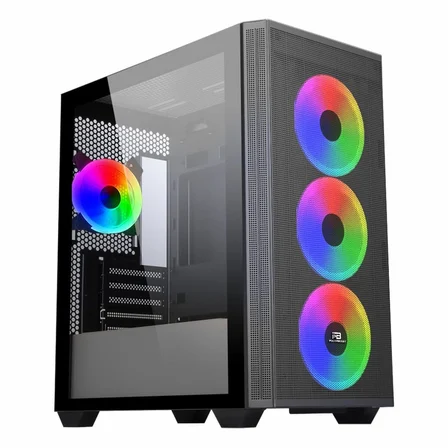 PowerBoost PB-P2252BB USB 3.2 ARGB mATX Mid Tower Siyah Kasa