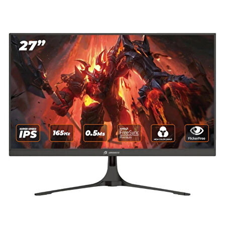 GameBooster GB-2717FF 27" 165Hz 0.5ms Fhd Freesync+G-Sync Hdmı+Dp Ss IPS Gaming Monitör