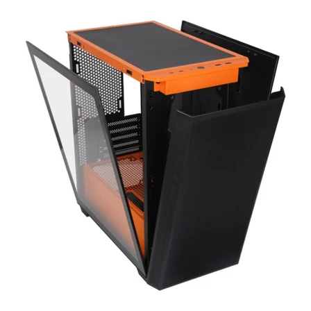 POWERBOOST PB-P2252BO ATX RING ARGB FAN TURUNCU (PSU YOK) GAMING KASA