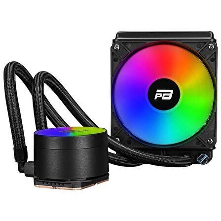 POWERBOOST 120mm NOBLE 120 PB-LCS-YC120 RGB Sıvı Soğutmalı AM5-1700p İşlemci Fanı