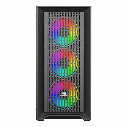 PowerBoost PB-P705B 650W 80+ Bronz USB 3.2 ARGB ATX Mid Tower Siyah Kasa
