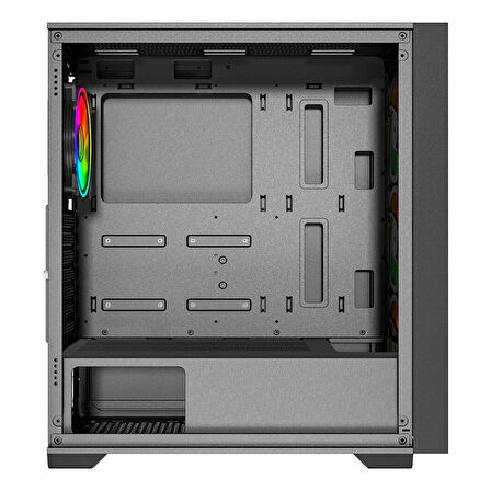 PowerBoost PB-P705B 650W 80+ Bronz USB 3.2 ARGB ATX Mid Tower Siyah Kasa