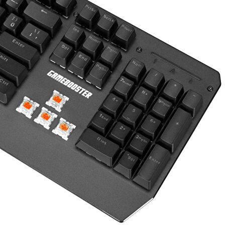 GameBooster GB-G5R G5R Defender Rainbow Türkçe Mekanik Red Switch Gaming Klavye