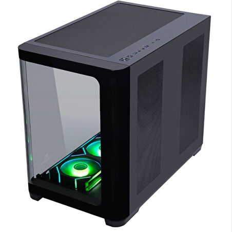 GameBooster GB-G2851BB Sea View USB 3.0, ATX 7 x ARGB Fanlı, Siyah Kasa (PSU Yok)