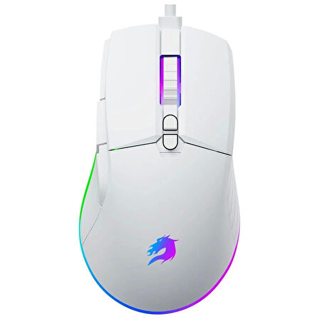 GameBooster M12 Vital 12800 DPI Beyaz RGB Gaming Mouse