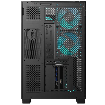 PowerBoost ECLIPSE USB 3.0 USB-C Tempered Glass 8xARGB Fanli ATX Mid Tower Siyah Gaming Kasa 