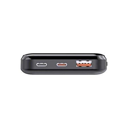 PowerBoost NIGHT 115B 10000mAh 22.5W LCD GizliLED Siyah Taşınabilir Şarj Cihazı Powerbank