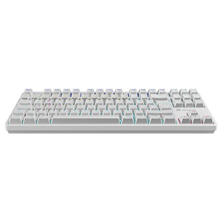 Gamebooster G23W Enigma TKL Rainbow Aydınlatmalı Red Switch Mekanik Beyaz Oyun Klavyesi