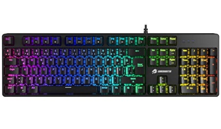Gamebooster G24B Enigma Rainbow Aydınlatmalı Red Switch Mekanik Siyah Oyun Klavyesi