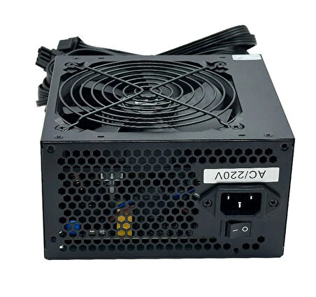 PowerBoost PB500AR 500W APFC 2*PCI-E 6+2 Pin 12cm Siyah Fanlı ATX PSU (Retail Box)