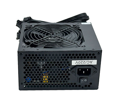 PowerBoost PB600AR 600W APFC 2*PCI-E 6+2 Pin 12cm Siyah Fanlı ATX PSU (Retail Box)