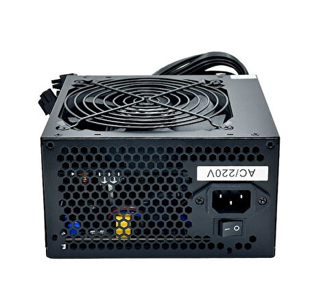 PowerBoost PB600WB 600W 80+ White APFC 4*PCI-E 6+2 Pin 12cm Siyah Fanlı ATX PSU (Bulk)