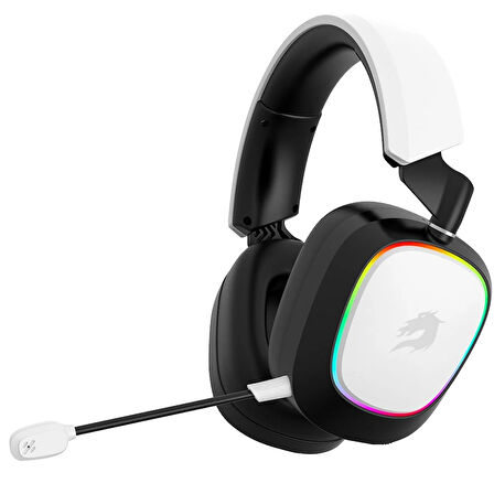 GameBooster WBH23W Nemesis PRO RGB Wireless 2.4G+BT Beyaz Gaming Kulaklık