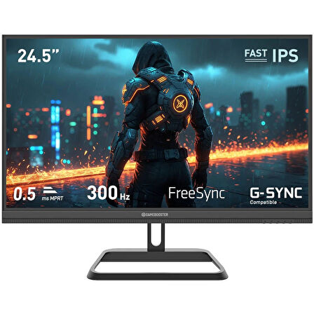 GameBooster GB-25F320FF 24.5" 300Hz 0.5ms HDMI DP FreeSync G-Sync HDR400 FHD Fast IPS Gaming Monitör