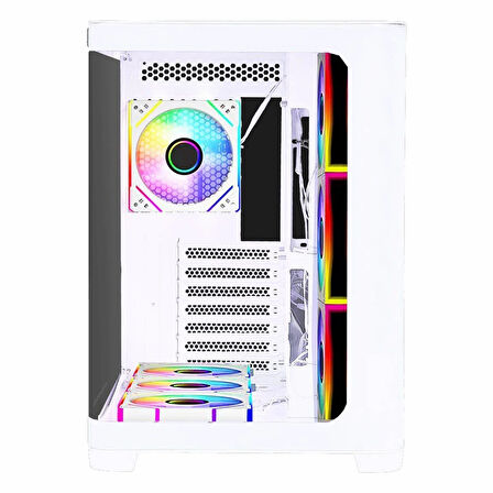 GameBooster Sea View GB-G2852W 750W 80+ Bronz USB 3.2 ARGB ATX Mid Tower Beyaz Kasa