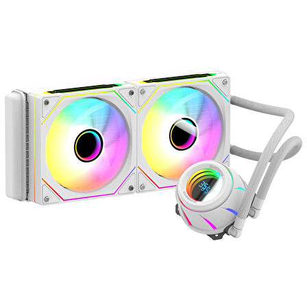 GameBooster BLADE 240W ARGB 240mm Beyaz İşlemci Sıvı Soğutucu GB-LCS-BL240W