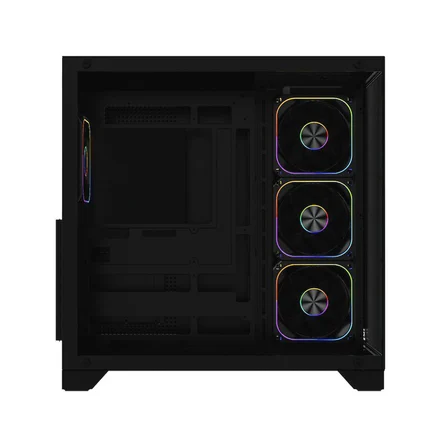 POWERBOOST PB-C9025B SEA VIEW ATX 4X ARGB PWM FAN 80+ BRONZE SİYAH AKVARYUM 750W GAMING KASA
