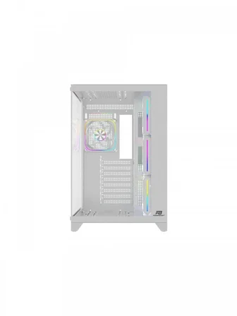 POWERBOOST PB-C9025W SEA VIEW ATX 4X ARGB PWM FAN 80+ BRONZE BEYAZ AKVARYUM 750W GAMING KASA