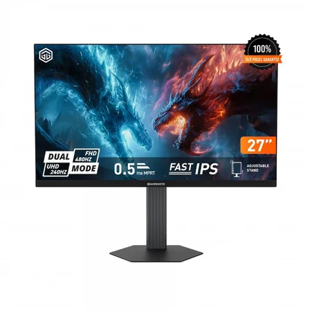 GAMEBOOSTER ATLAS DUAL FU48 FAST IPS UHD 4K FHD 0.5MS 240HZ-480HZ 27'' GAMING MONİTÖR