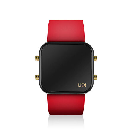 UPWATCH LED MINI GOLD BLACK&RED